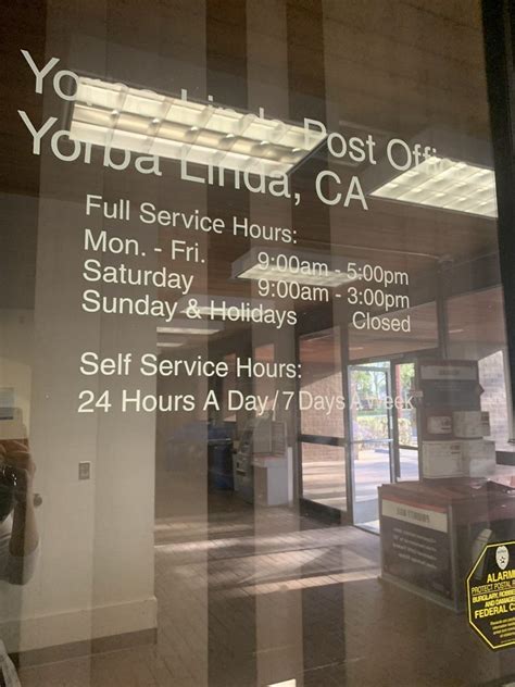 yorba linda post office hours|UNITED STATES POSTAL SERVICE